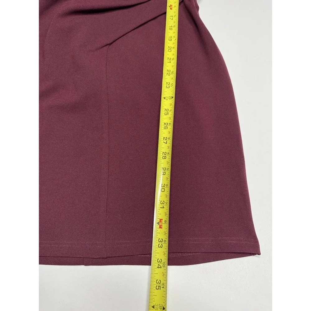 Lulu's Bodycon Fitted‎ Sleeveless Short Tank Dress Burgundy Size S Ruched NWT